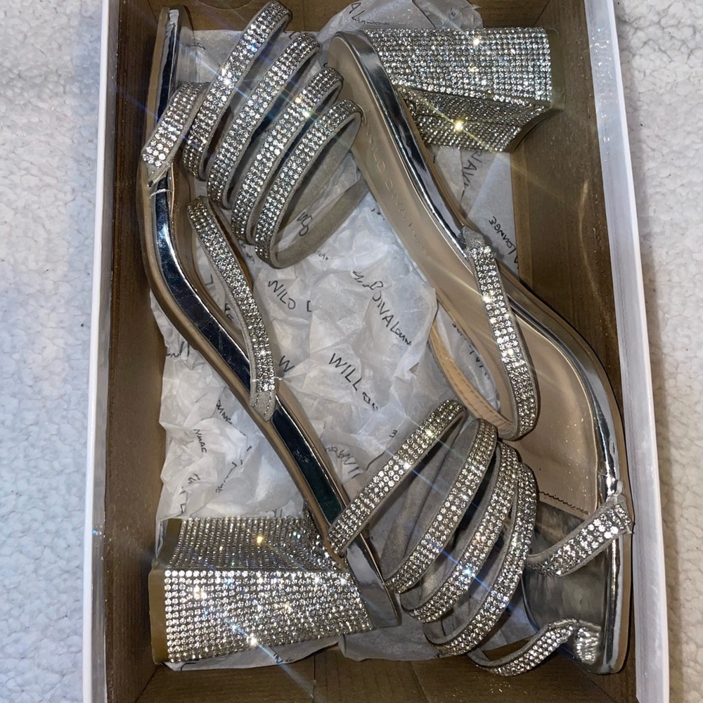 Silver heels